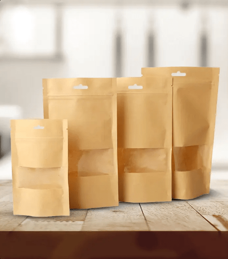 پاکت کرافت پنجره دار