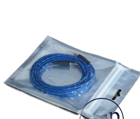 پاکت سه طرف دوخت زیپدار شفاف متالایز 24*16